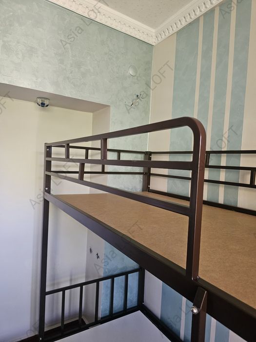 Двухъярусная Кровать, Металлическая Евро Стиле, Лофт, Темир Кровать,