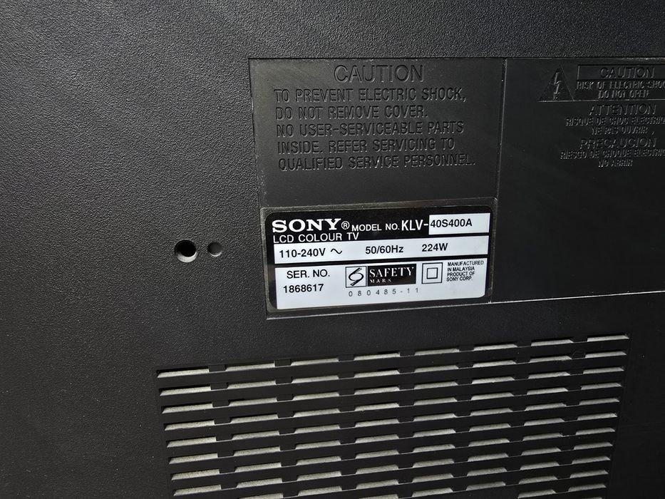Телевизор б/у (ЖК) Sony Bravia KLV-40S400A.