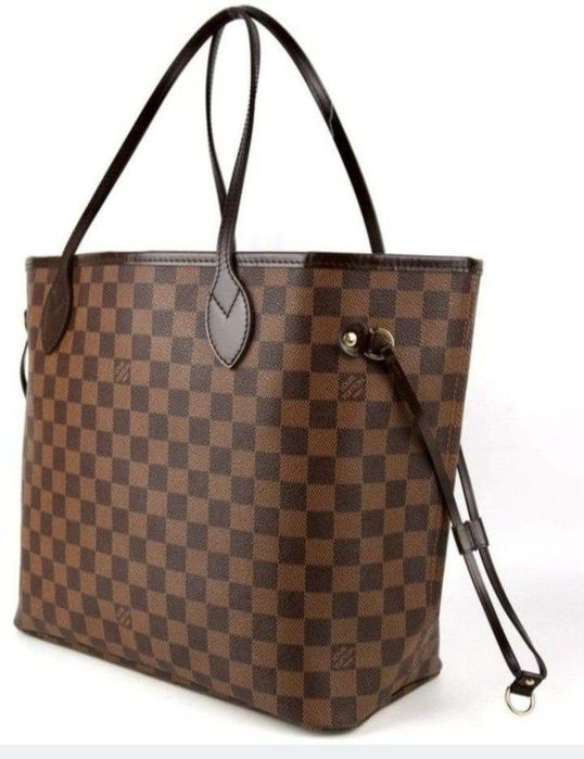 Geanta damă Louis Vuitton Neverfull,piele naturala,card,certificat,sac