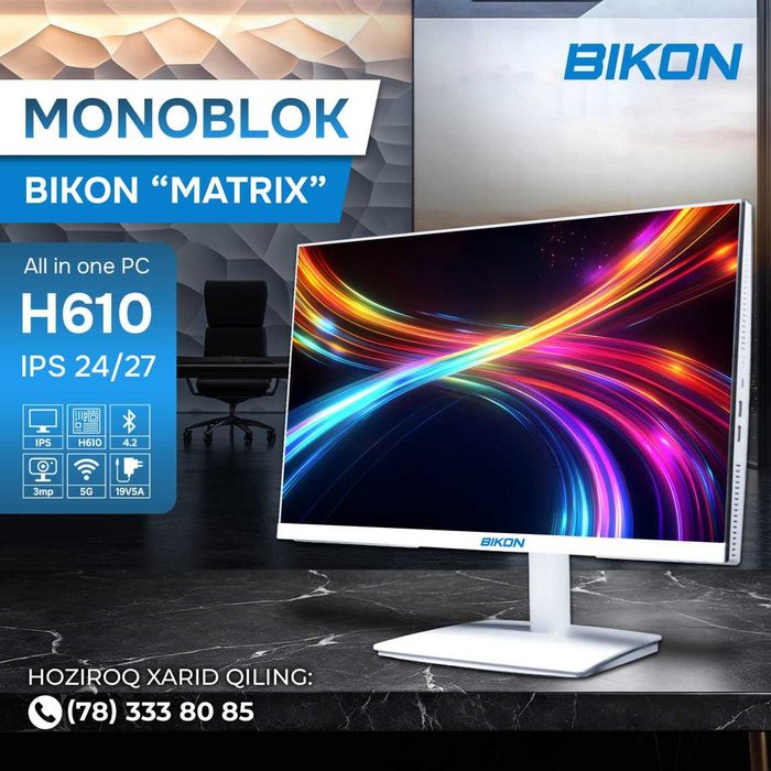 Monoblok AIO BIKON MATRIX H610 | 24/27 dyuym | Full HD
