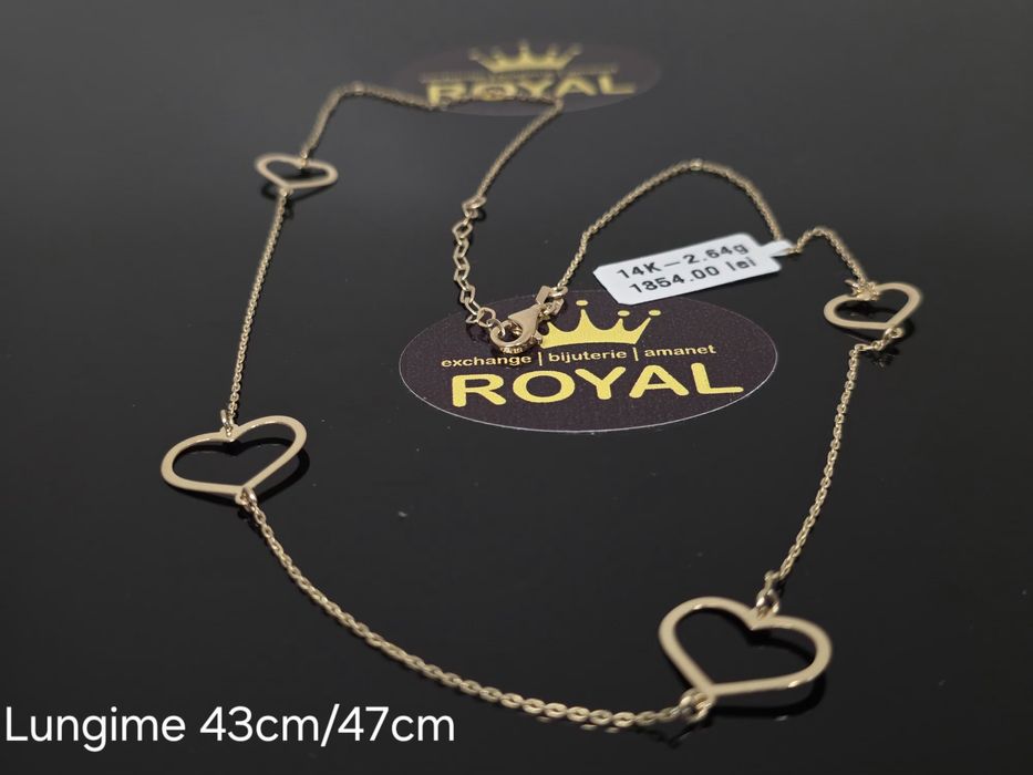 Bijuteria Royal: Lanț aur 14k/2.64 gr