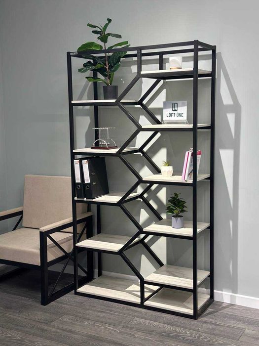 Стеллаж в стиле лофт, шкаф полки от производителя Stelaj birinchi qol