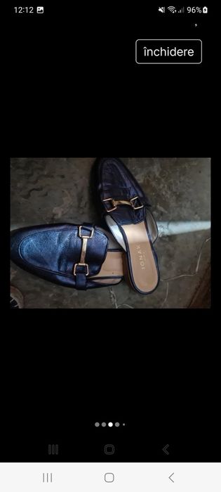 Papucii piele Musette