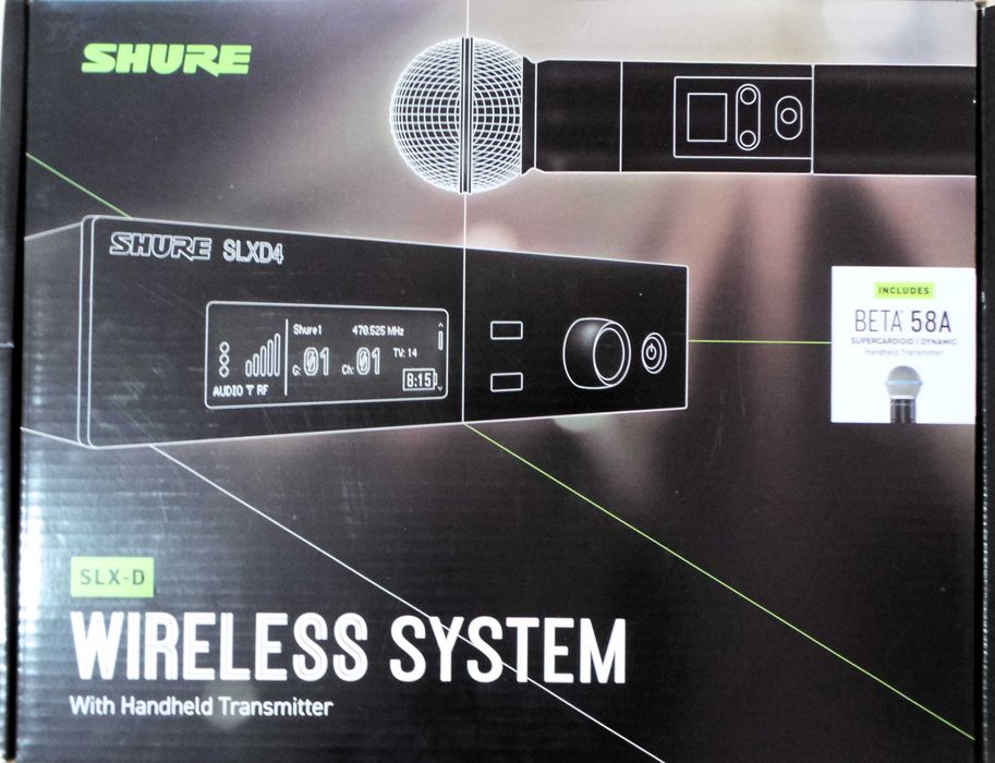 SHURE SLXD 24Е Beta 58 650 - 694 MHz Безжичен Микрофон