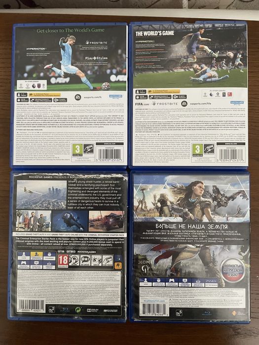 Игры на ps4 и ps5 Fifa 23 , Fc 24 , Gta 5 , Horizen zero dawn