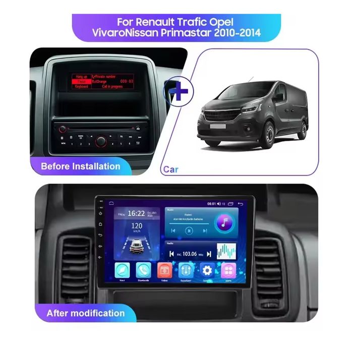 Мултимедия 10.1 RENAULT TRAFIC II OPEL Vivaro