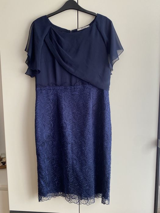 rochie eleganta de nunta bleumarin