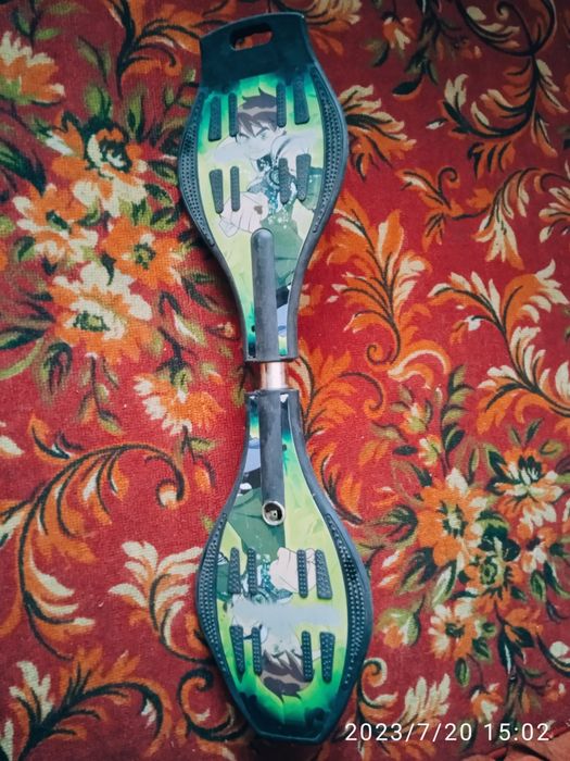 Скейт с двумя колёсами!!!