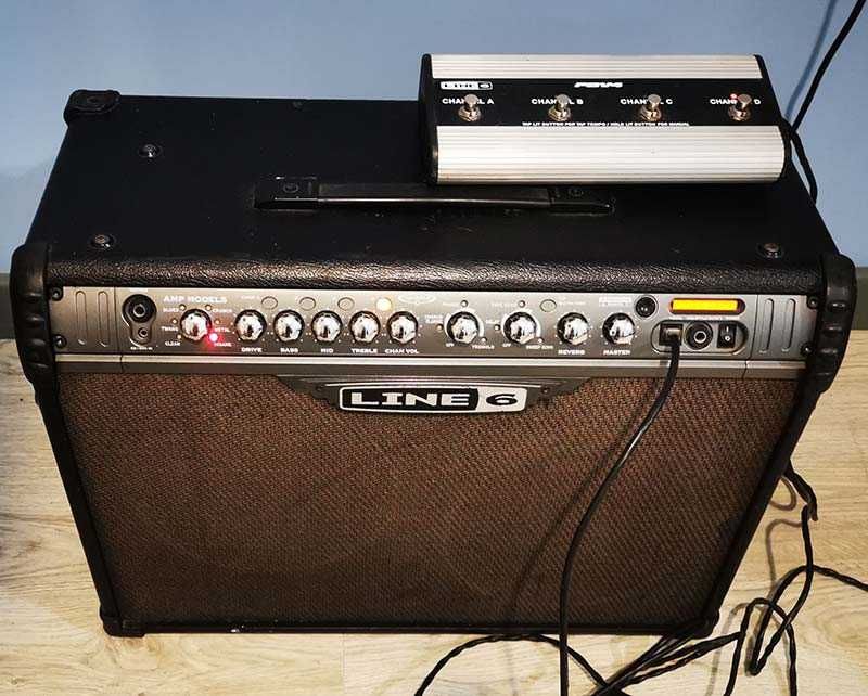 Усилвател за китара кубе Line 6 Spider III 120 вата и FBV4 суич педал
