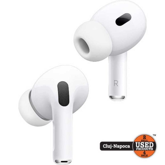 Apple AirPods PRO 2 (2023) USB-C, MagSafe Case A2968 | UsedProducts.ro