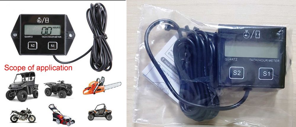 Turometru+ ore de functionare masini de tuns iarba motocultor atv Nou!