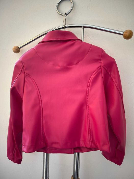 Детски комплект Барби с кожено яке, пола и блуза