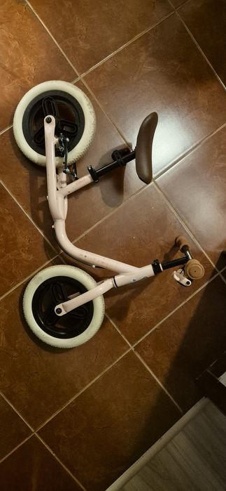 Bicicletă fără pedale Btwin Runride 500 10'' Roz-Bej Copii