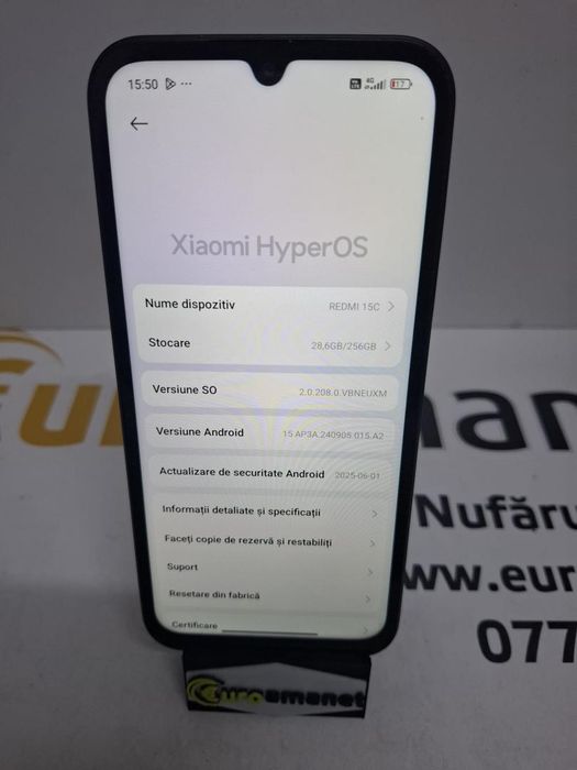 Telefon mobil Xiaomi Redmi 15C, 4GB RAM, 256GB -N2-