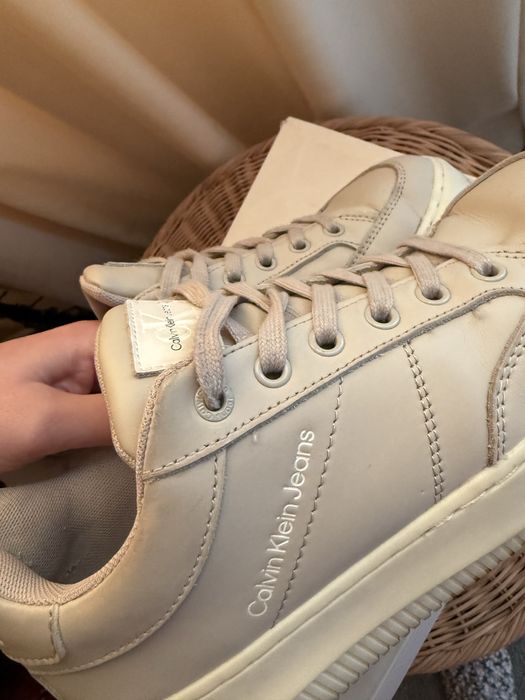 Sneakers Calvin Klein cu sireturi