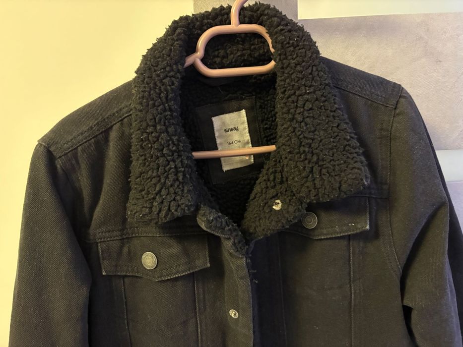 Jacheta blugi îmblănită