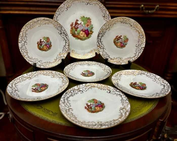 Elegant serviciu pentru desert-portelan Bavaria-marcat-Germania