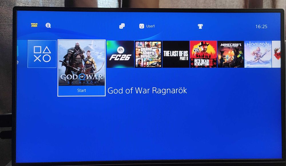 PlayStation 4 modat,HDD 1TB ,25 jocuri de TOP,FC26,GOW Ragnarok,GTA 5