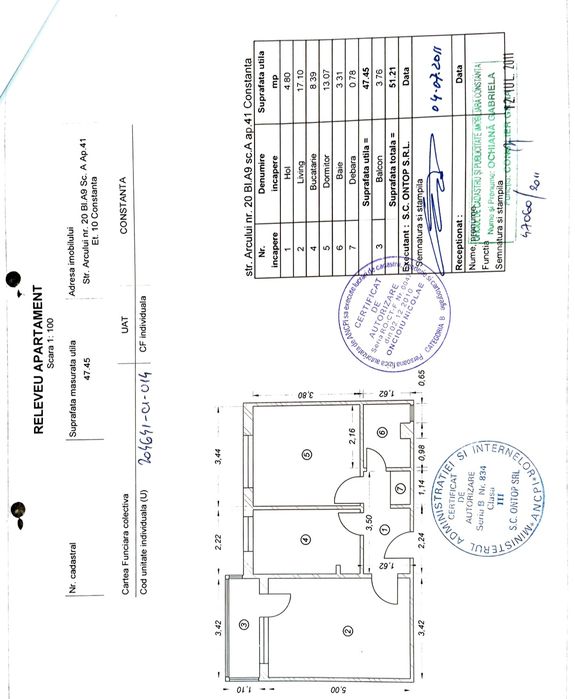 PROPRIETAR - De vanzare apartament cu 2 camere, decomandat, 52 mp, renovat, mobilat, utilat, KM 4-5, Doraly Mall