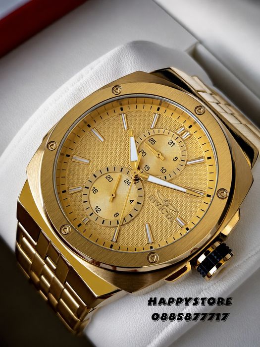 INVICTA Sea Vulture Gold 46 mm, Инвикта нов мъжки часовник