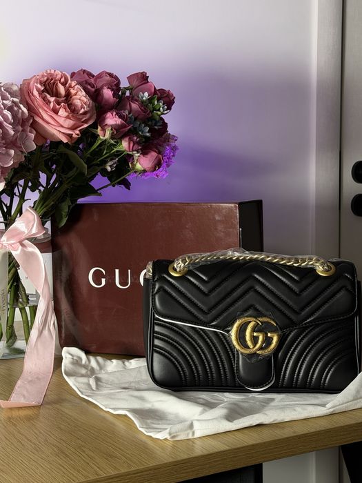 Черна дамска чанта Gucci