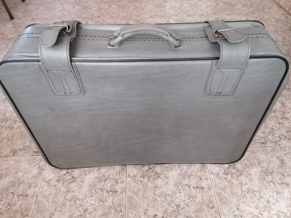 Куфар от естествена кожа Marco Polo сив