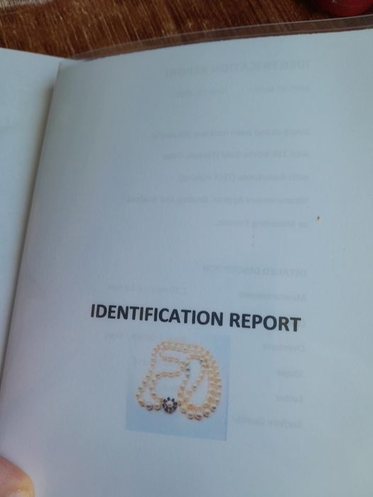 Огърлица от перли речни истински