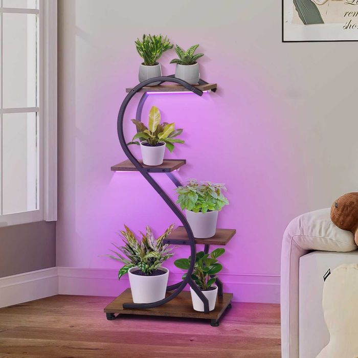 напольная подставка для растений с фитолампами 125x75x30