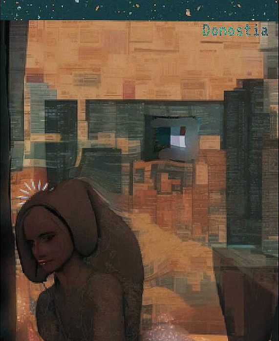 Дигитална картина ,график дизайн нежно докосване