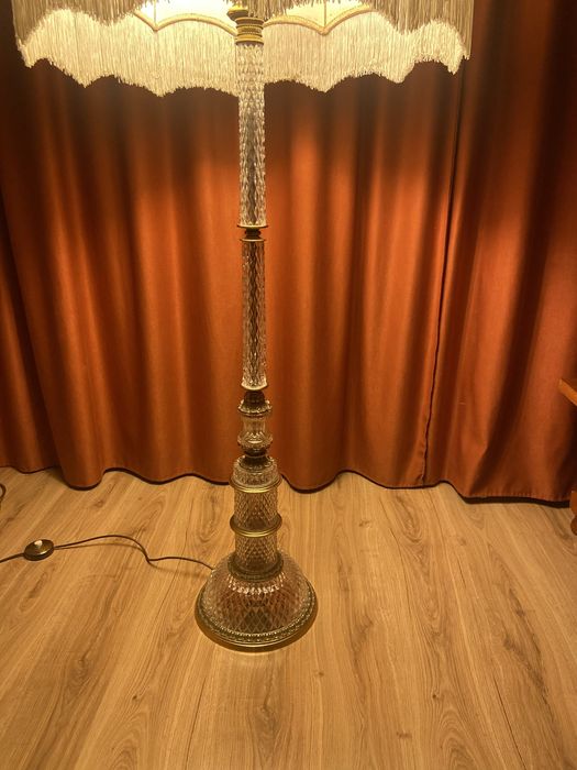 Lampadar din cristal si bronz -180 cm / pret bucata