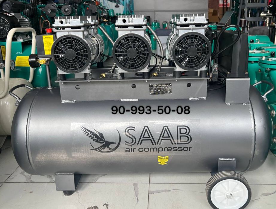 Гарантийный воздушный безшумный компрессор SAAB 100L kompressor