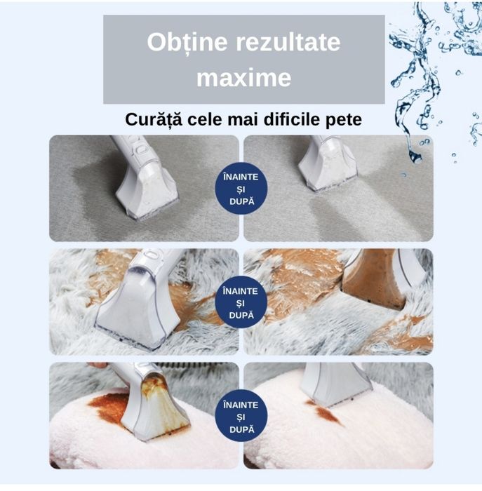 Aspirator Profesional cu Spalare Ryer Carpet Cleaner COMPACT Injectie-Extractie, Putere 9000Pa