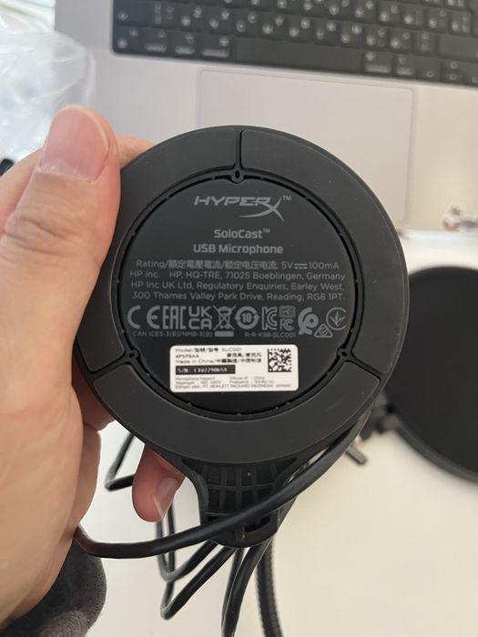 hyperx solocast микрофон и поп фильтр