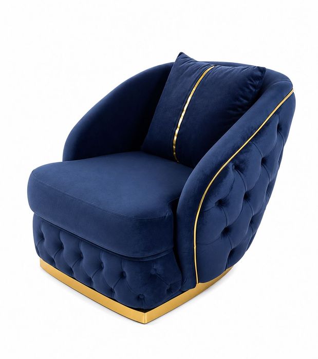 Set 2 fotolii catifea bleumarin, design modern, elegante, stare impecabilă
