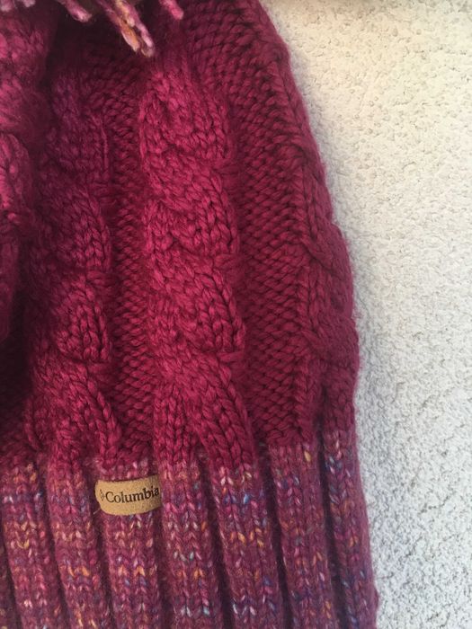 Fes/caciula iarna unisex, brand 'Columbia', roz inchis