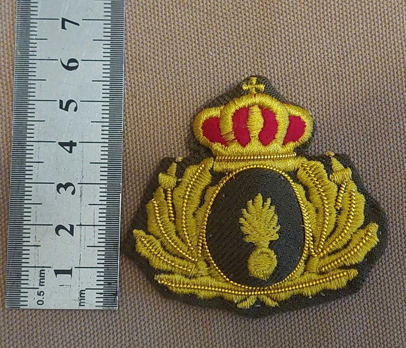 Emblema regalista ww2 pentru sapca, cascheta,  chipiu subofiter