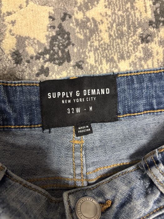blugi rupti albastri skinny slim supply&demand