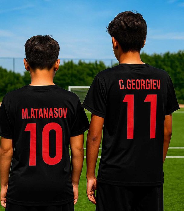 DRI-FIT футболни фен тениски с име и номер на ОТБОР по ТВОЙ ИЗБОР