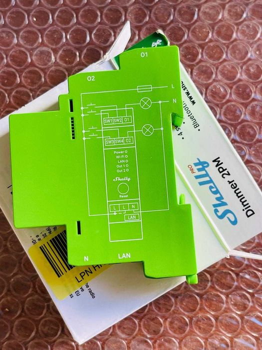 Shelly PRO Dimmer 2PM WiFi + Ethernet 1 canal