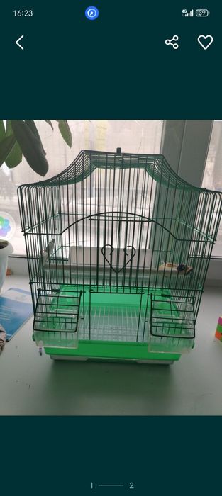 Клетка для попугая есть торги до 4500