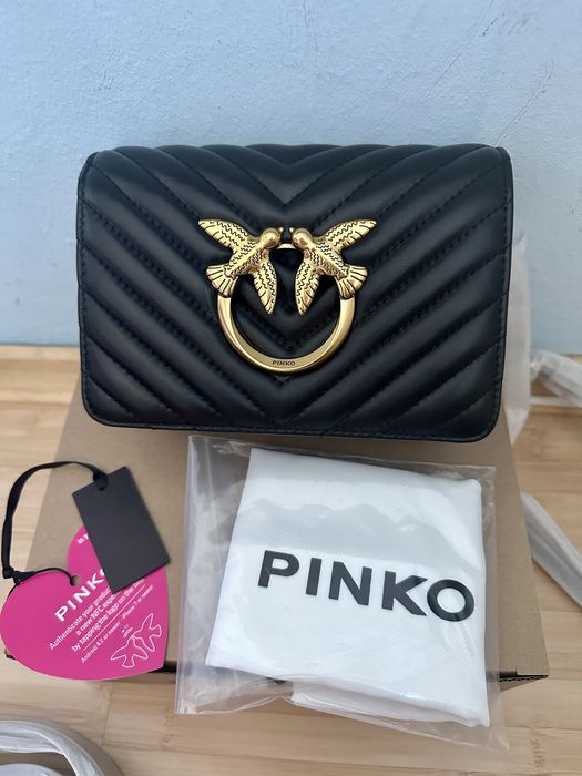 Оригинална чанта и колан Pinko Love Click Mini V Quilt