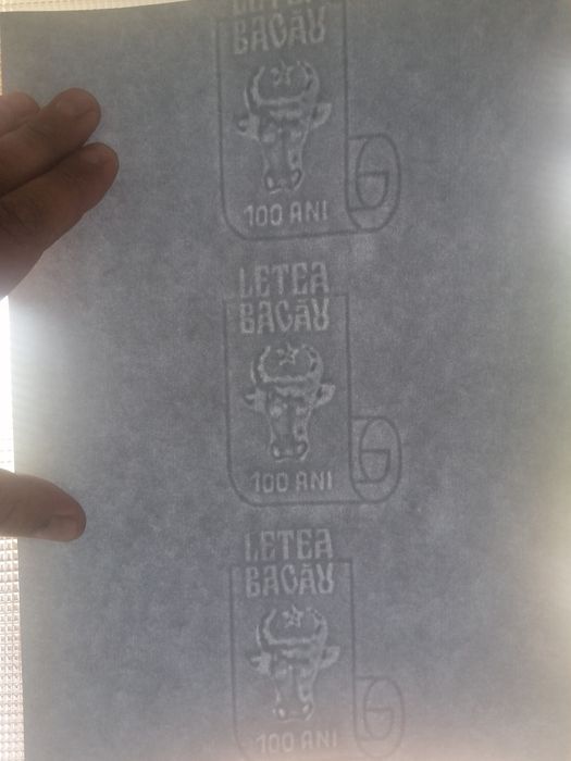 Coala hârtie a4 cu filigram Letea Bacău 100 ani aniversare foarte rara