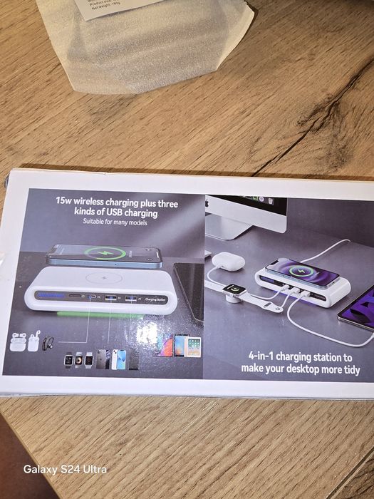 Безжично зарядно устройство за телефони и часовници