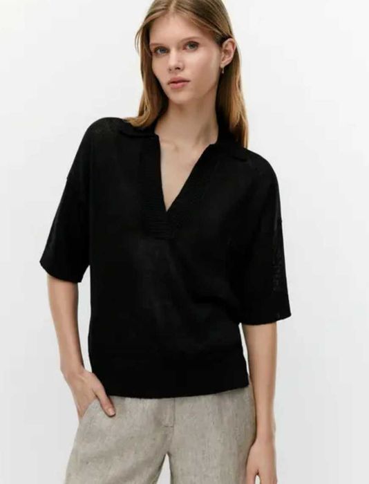 Ленена тениска Massimo Dutti