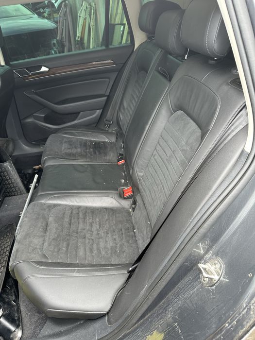 Interior piele Scaune fata cu incalzire, bancheta spate , cotiera si fete de usi Vw Passat B8 alcantara Break combi variant 2.0 TDI DFC DFCA DSG SGH