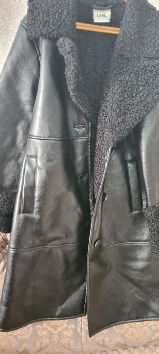 Кожаная дубленка