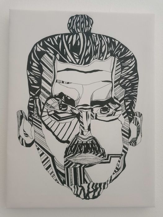 Tablou realizat in pix printat