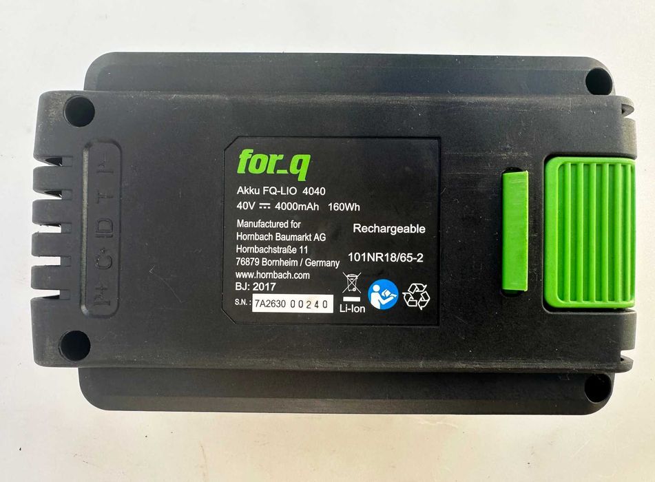 FOR_Q FQ-AL 40135 Бързо зарядно и FOR_Q FQ-LiO 4040 Батерия 40V 4.0Ah