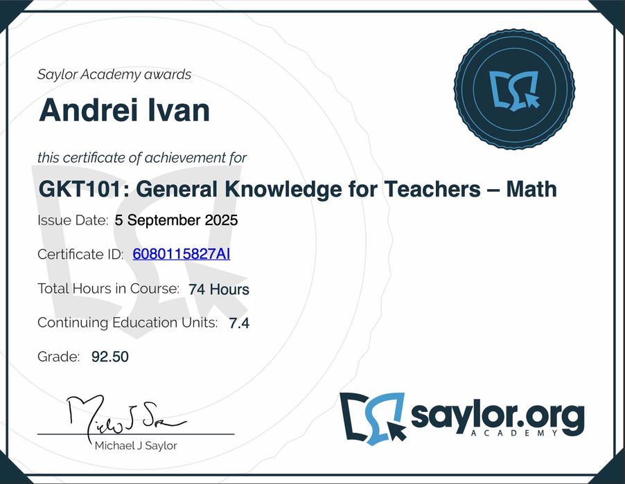 Meditatii Matematică | Sector 5 | Bacalaureat | Evaluarea Nationala |