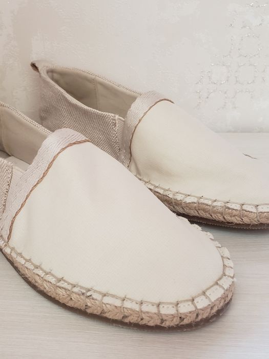 Эспадрильи Zara,хлопковые,повседневная носка,лоферы Zara,размер 34